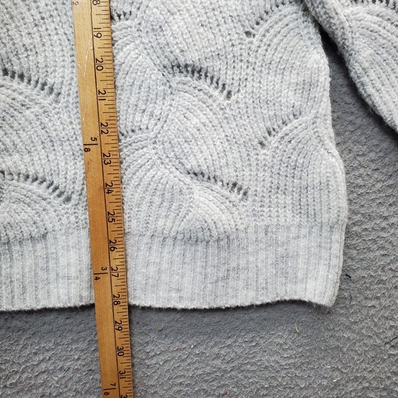 Peyton‎ Primrose Sweater Womens Size 1X Gray Knit Long Sleeve Crew Neck Pullover - Picture 4 of 7
